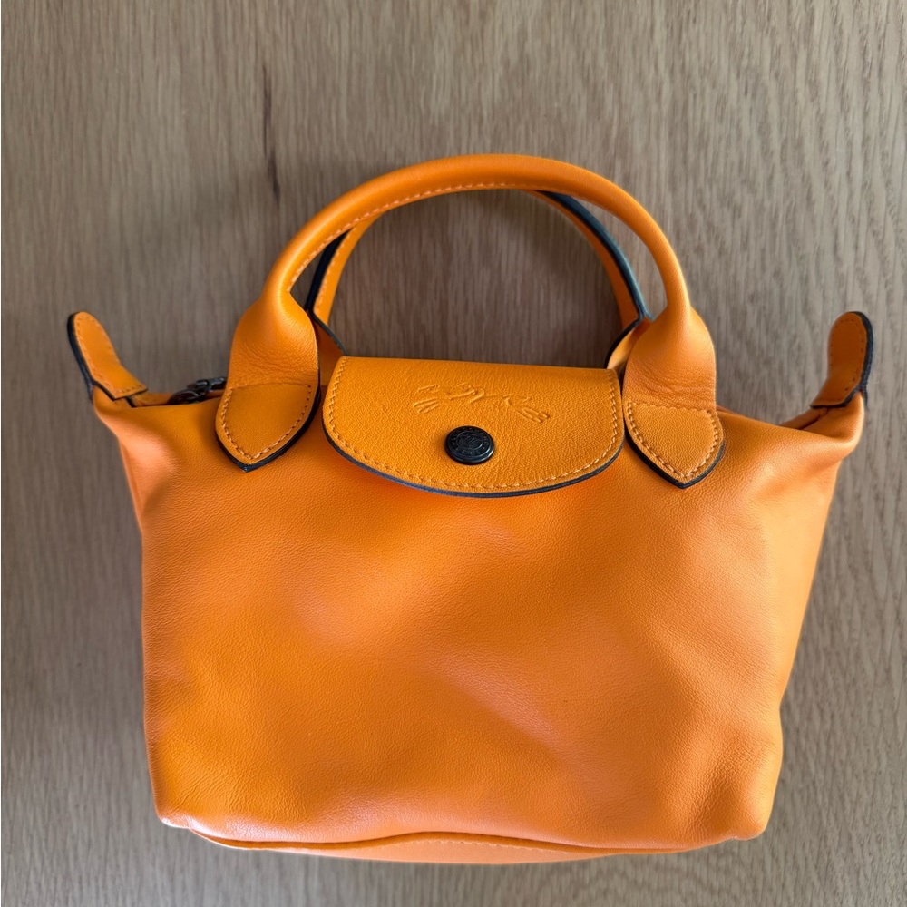 Longchamp Le Pliage Cuir XS Leather Satchel